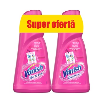 Pachet Promo Solutie pentru indepartarea petelor Vanish Pink 2x1 l Pachet Promo Solutie pentru indepartarea petelor Vanish Pink 2x1 l