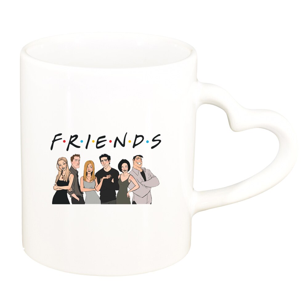 Cana Friends, Movie, alb, maner inima, 330ml, D1454