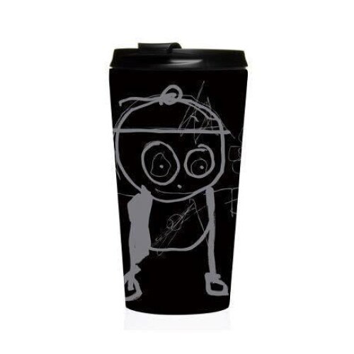 Cana de voiaj - Great Guys - Aida Nordic, Inox, 320 ml, Negru