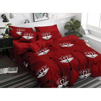 Lenjerie de pat pentru 2 persoane, Ralex Pucioasa, 50%bumbac 50% poliester, Elvo 419 Lenjerie de pat pentru 2 persoane, Ralex Pucioasa, 50%bumbac 50% poliester, Elvo 419