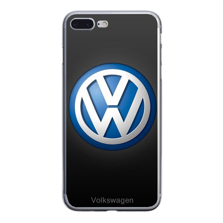 Husa silicon neagra iPhone 8 plus Wolkswagen Logo