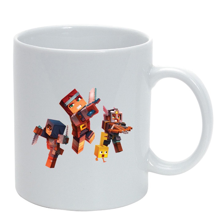 Cana Minecraft, alb, 330ml, D1467