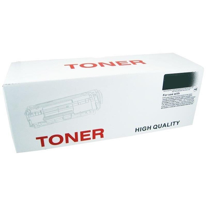 TN2120 Cartus Toner compatibil cu Brother TN2120, 2600 pagini, Negru, pentru Brother DCP-7030, DCP-7032E, DCP-7040, DCP-7045N, HL-2140, HL-2140W, HL-2150N, HL-2150DN, HL-2170, HL-2170W, MFC-7320, MFC-7340, MFC-7345N, MFC-7440N, MFC-7840N, MFC-7840W