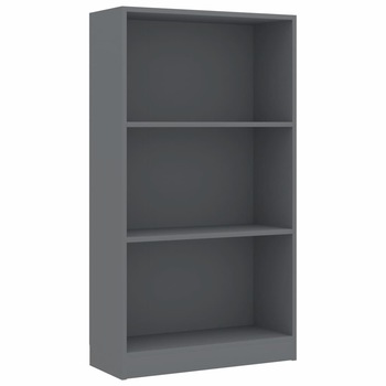 Biblioteca vidaXL, PAL, 60 x 24 x 108 cm, Gri Biblioteca vidaXL, PAL, 60 x 24 x 108 cm, Gri