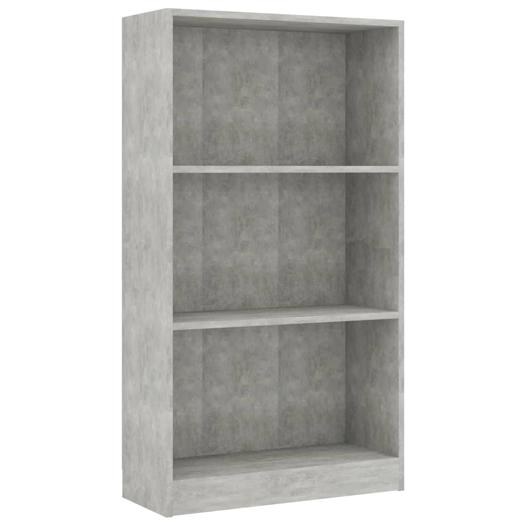 Biblioteca vidaXL, PAL, 60 x 24 x 108 cm, Gri beton
