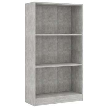 Biblioteca vidaXL, PAL, 60 x 24 x 108 cm, Gri beton Biblioteca vidaXL, PAL, 60 x 24 x 108 cm, Gri beton