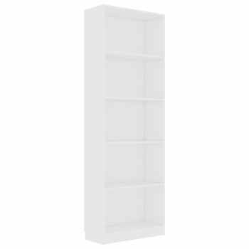 Biblioteca vidaXL, PAL, 60 x 24 x 175 cm, Alb Biblioteca vidaXL, PAL, 60 x 24 x 175 cm, Alb