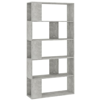 Biblioteca vidaXL, PAL, 80 x 24 x 159 cm, Gri beton Biblioteca vidaXL, PAL, 80 x 24 x 159 cm, Gri beton