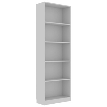 Biblioteca vidaXL, PAL, 60 x 24 x 175 cm, Gri Biblioteca vidaXL, PAL, 60 x 24 x 175 cm, Gri