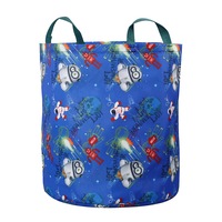 Cos depozitare jucarii, LYCSAC, Planet Earth, Poliester, Multicolor, 52x50 cm