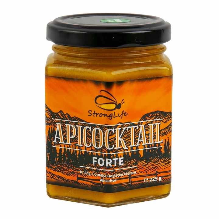 ApiCocktail® Forte - cocktail apicol pentru intarirea sistemului imunitar, revitalizarea si energizarea organismului by Dr. Ing. Cornelia Dostetan Abalaru apicultor - 225g