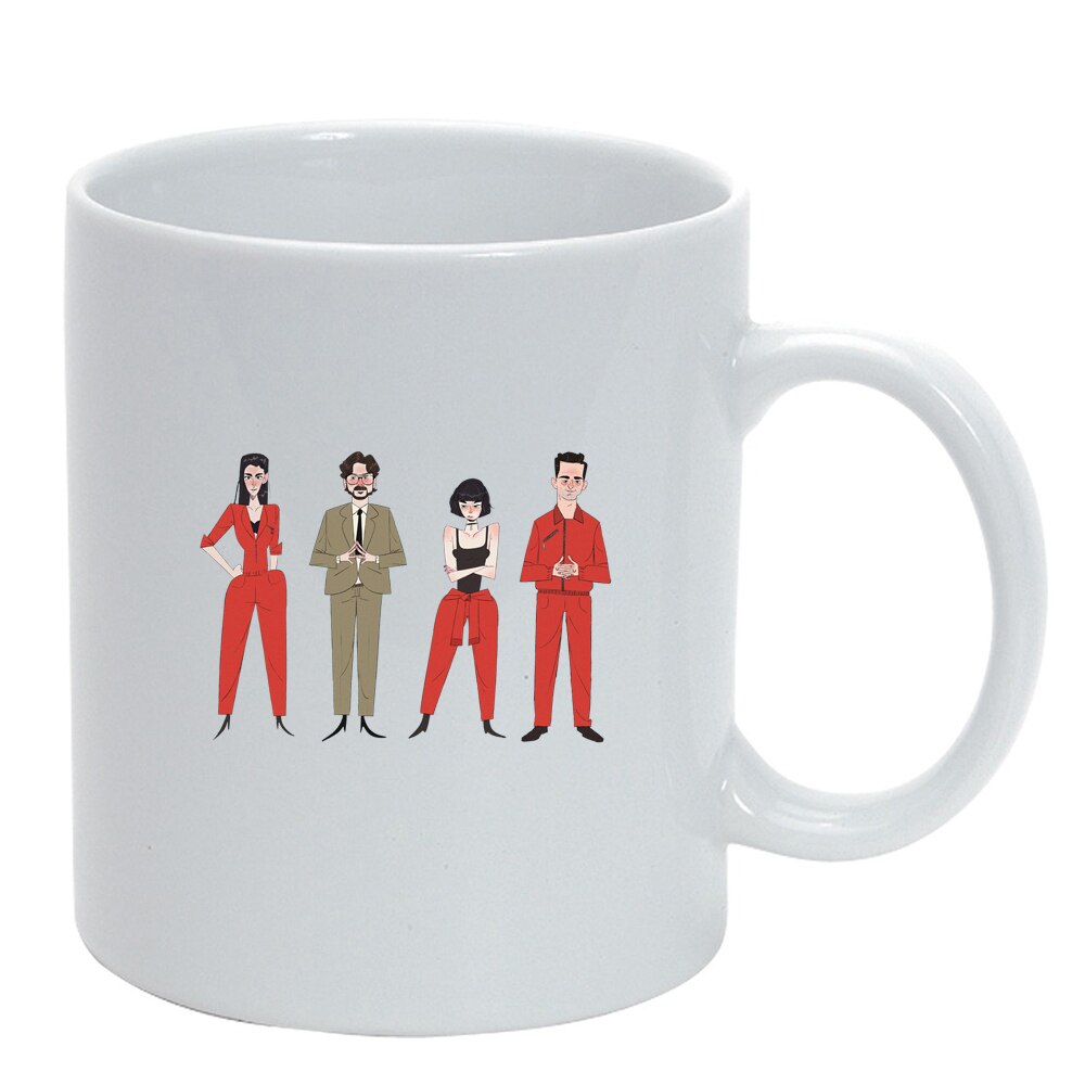 Cana La Casa De Papel, alb, 330ml, D1484