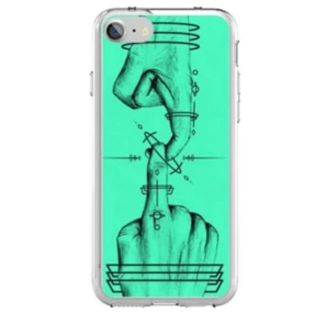 Husa silicon albastra iPhone 7 The touch