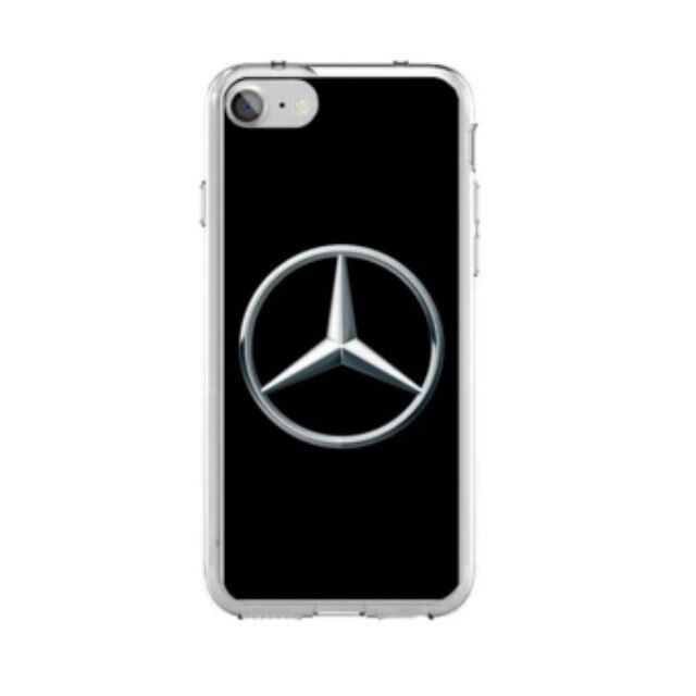 Husa silicon neagra iPhone 7 Mercedes Logo