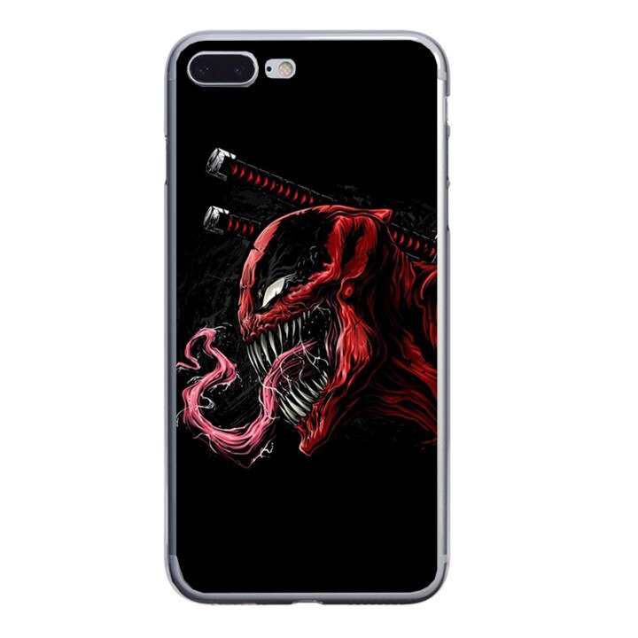 Husa silicon neagra iPhone 8 plus Venom Pool