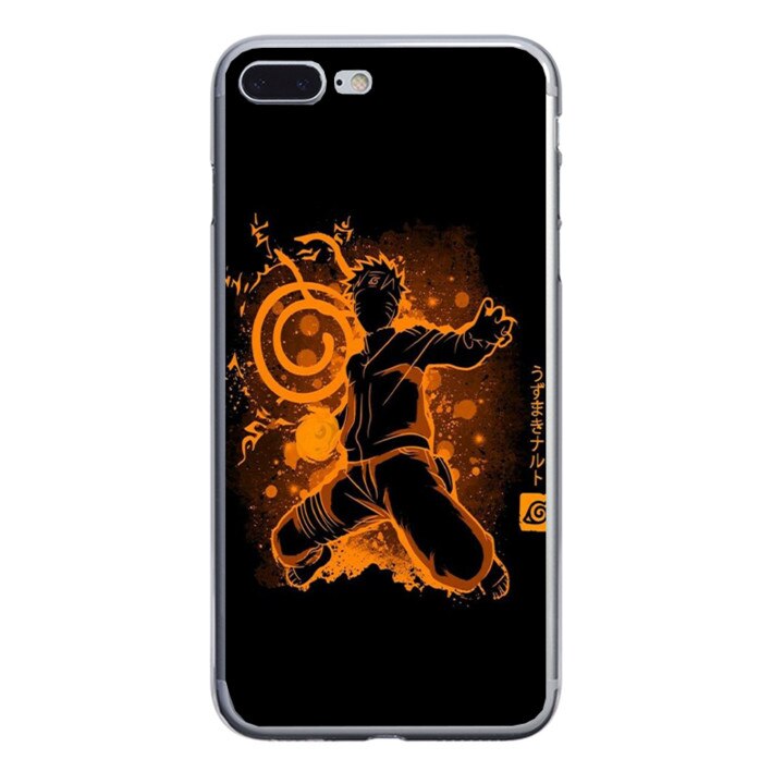 Husa silicon neagra iPhone 7 plus Naruto