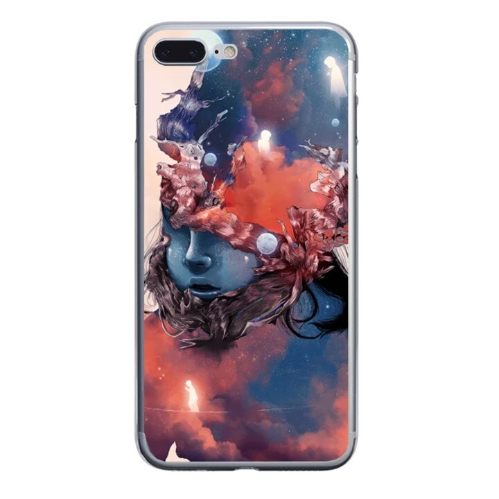 Husa silicon albastra iPhone 8 plus Think