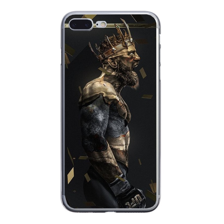 Husa silicon neagra iPhone 8 plus Gold Notorious