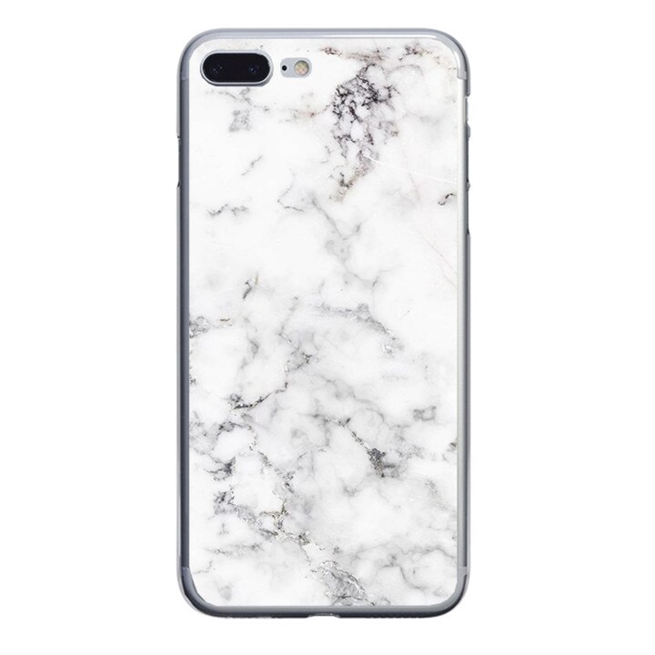 Husa silicon alba iPhone 8 plus White Marble