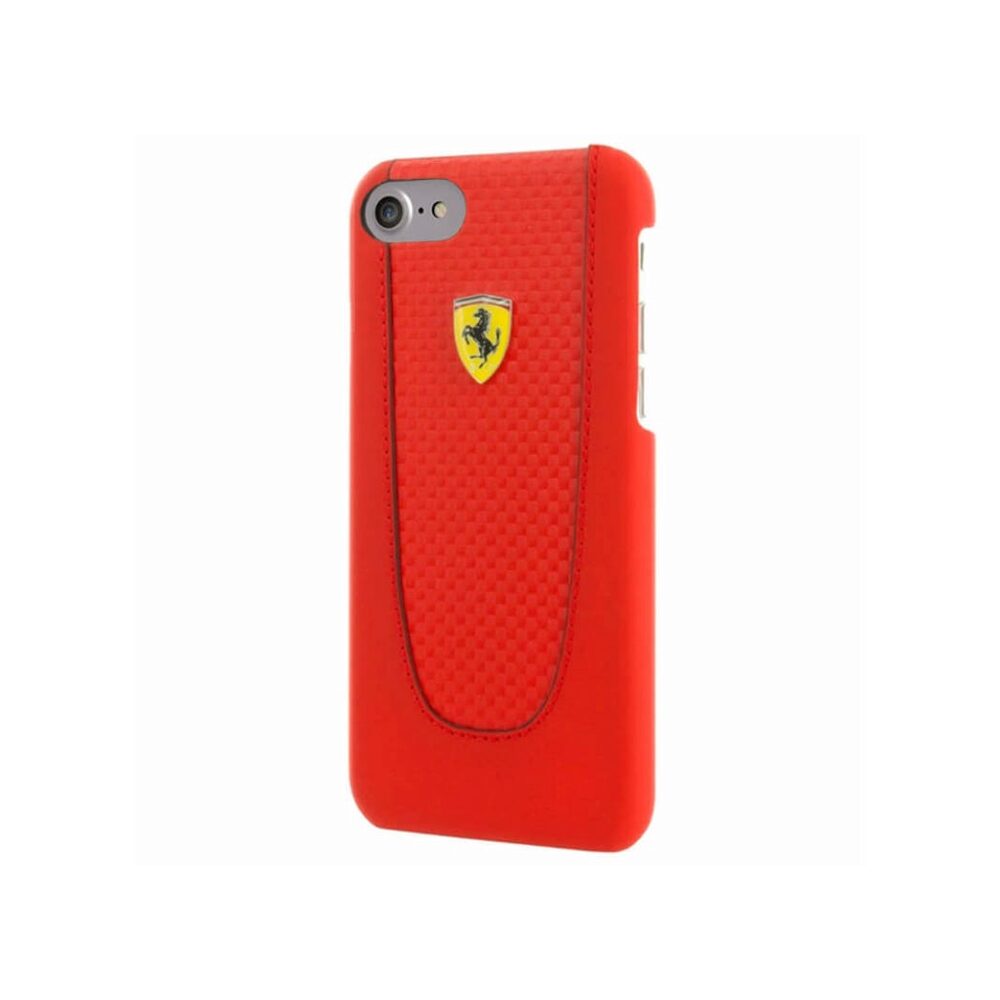 Husa Ferrari pentru iPhone SE 2 (2020), Pit Stop Collection, Rosu