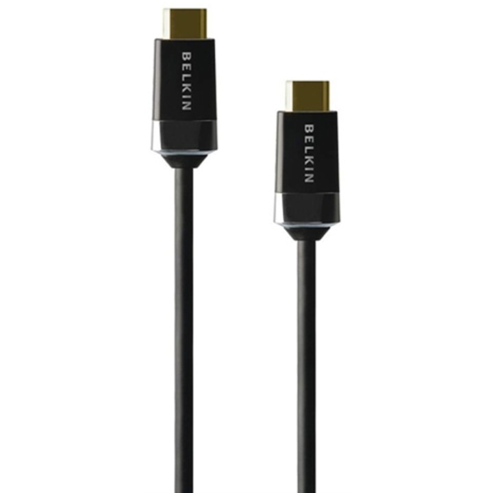 HDMI кабел, Belkin, мъжки - мъжки, 2 м, черен