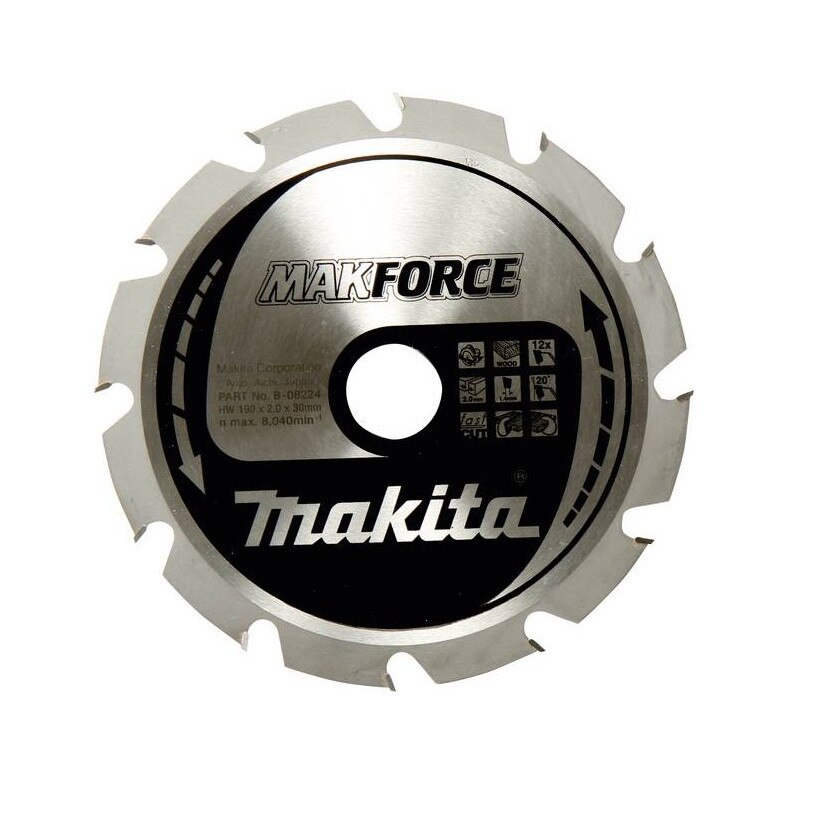 Panza circular lemn 190X30X12TH Makita B-08224