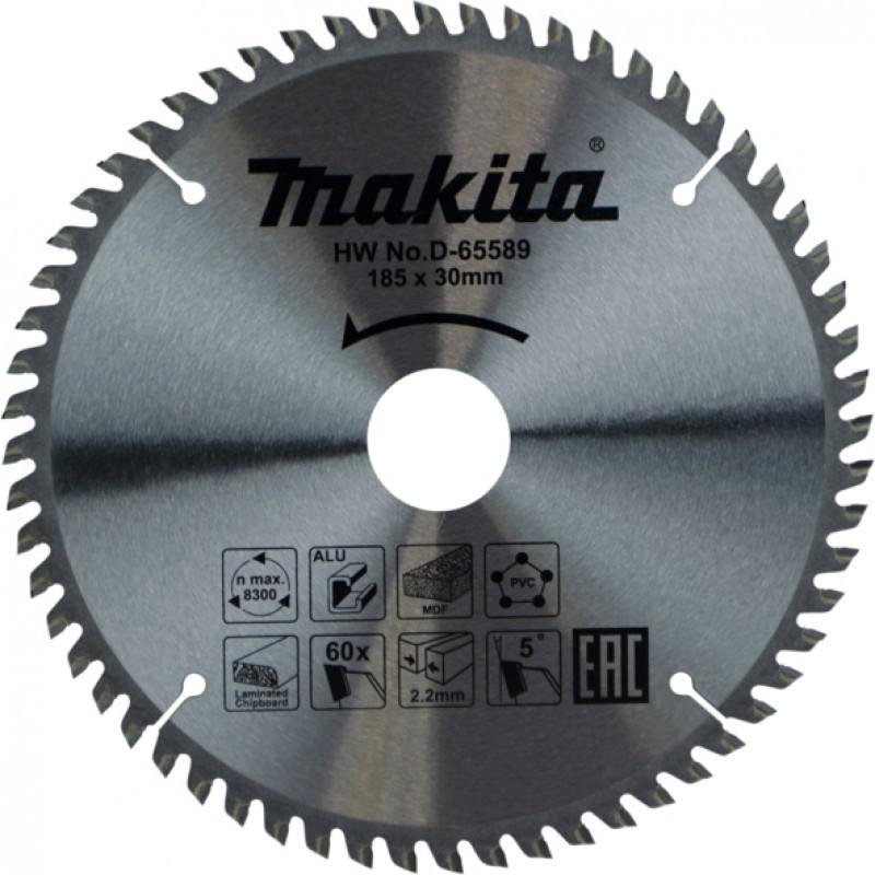 Disc circular multimaterial 185x30 mm 60 Dinti Makita D-65589