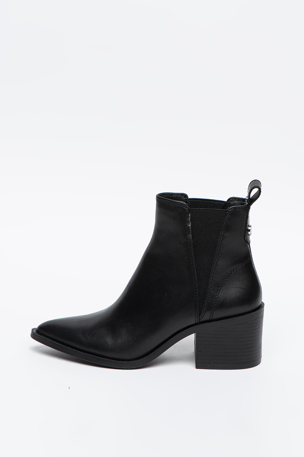 Steve Madden, Botine de piele Audience, Negru, 40