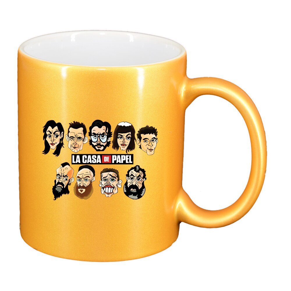 Cana La Casa De Papel, auriu sidefata, 330ml, D1490