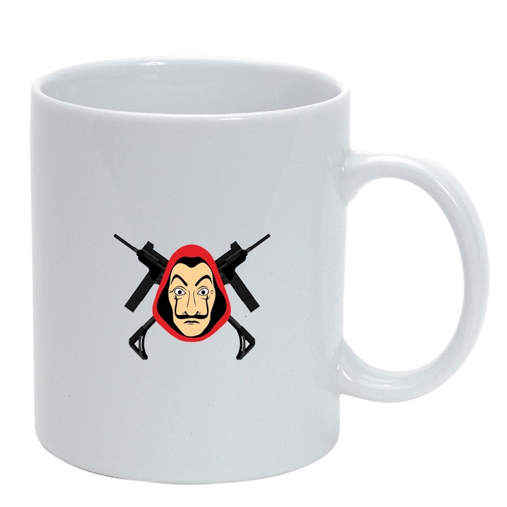 Cana La Casa De Papel, alb, 330ml, D1491