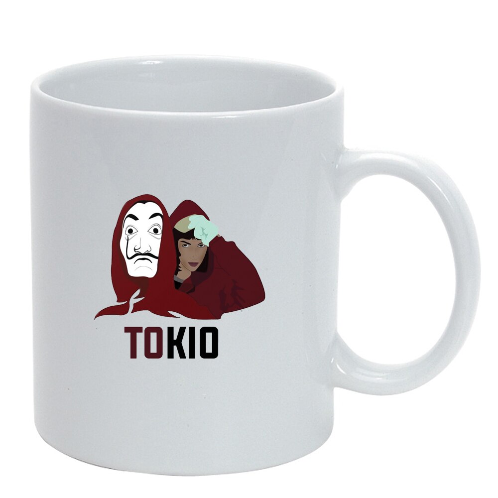 Cana La Casa De Papel, alb, 330ml, D1488