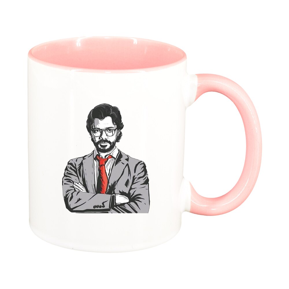 Cana La Casa De Papel, interior roz, 330ml, D1489