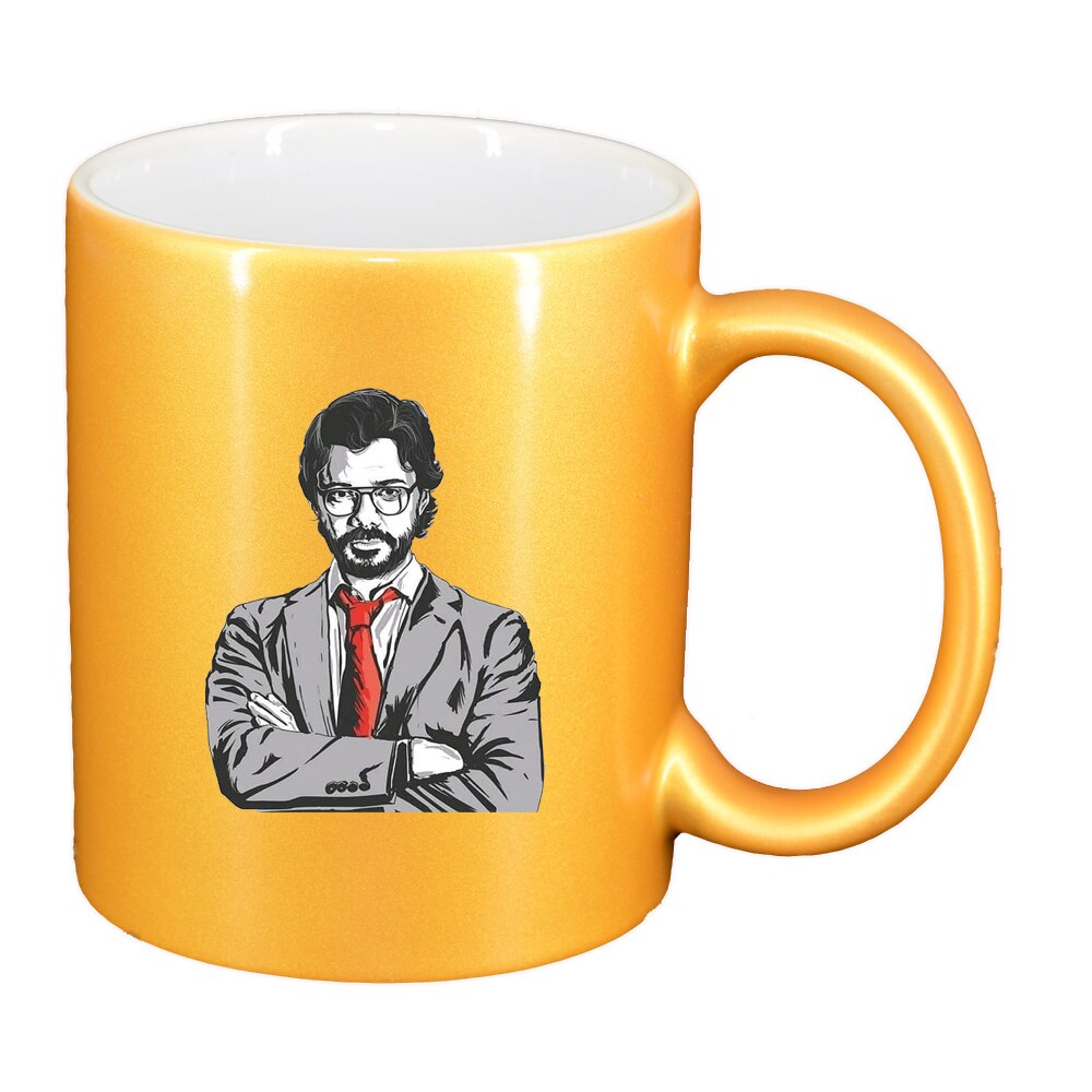 Cana La Casa De Papel, auriu sidefata, 330ml, D1489