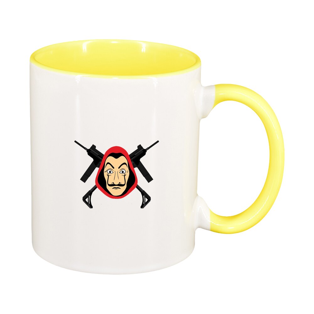 Cana La Casa De Papel, interior galben, 330ml, D1491