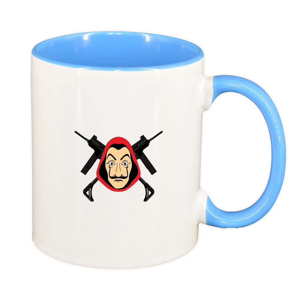 Cana La Casa De Papel, interior albastru, 330ml, D1491