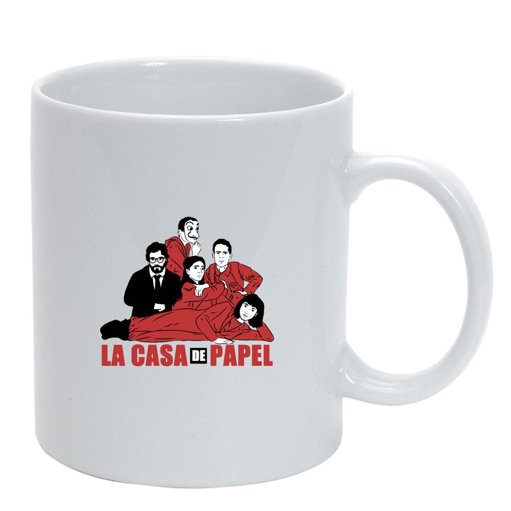 Cana La Casa De Papel, alb, 330ml, D1495