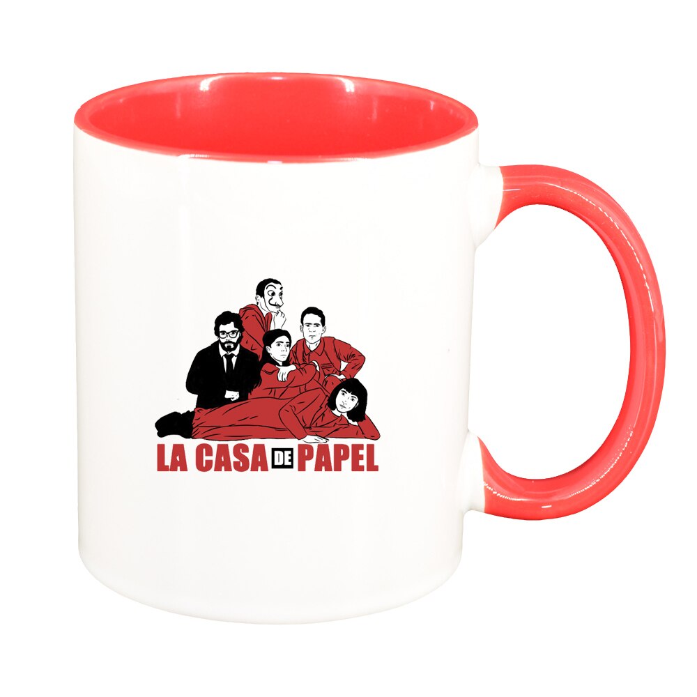 Cana La Casa De Papel, interior rosu, 330ml, D1495