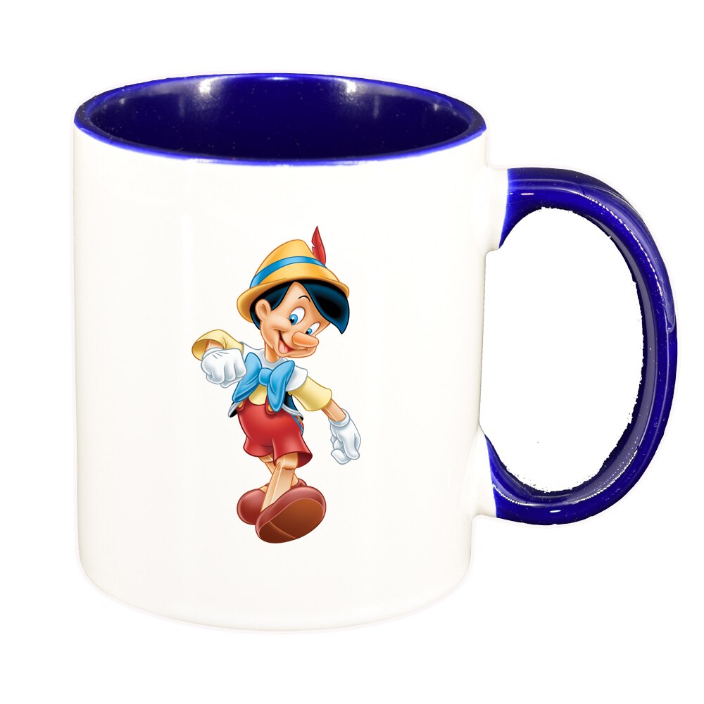 Cana Pinocchio, interior albastru inchis, 330ml, D1511