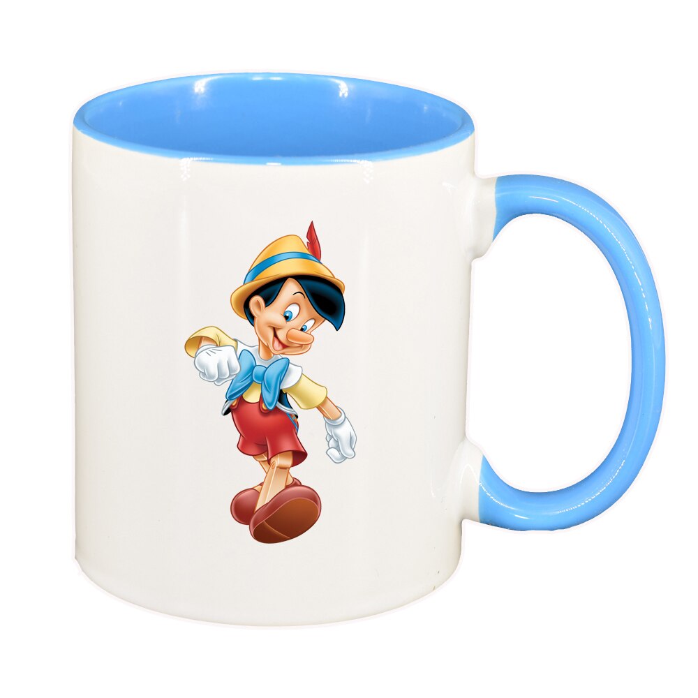 Cana Pinocchio, interior albastru, 330ml, D1511