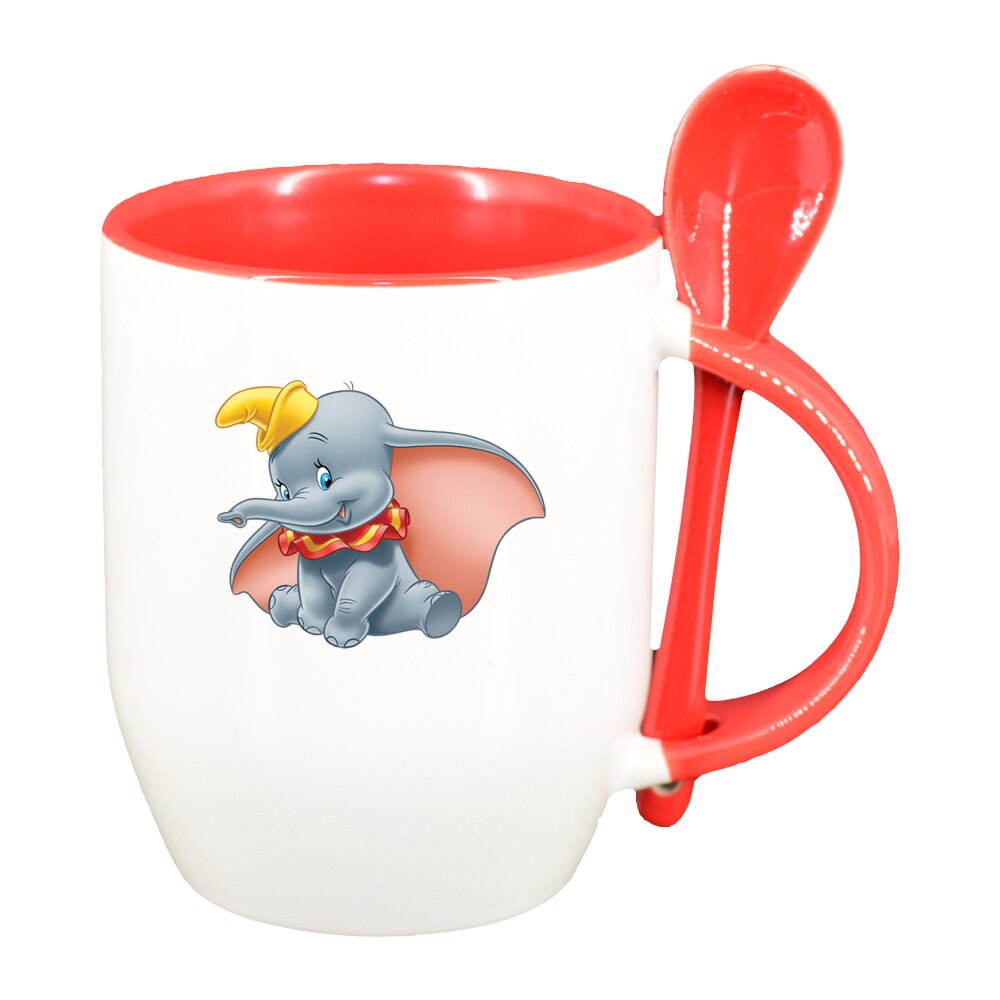 Cana Dumbo cu lingurita, interior rosu, 330ml, D1520