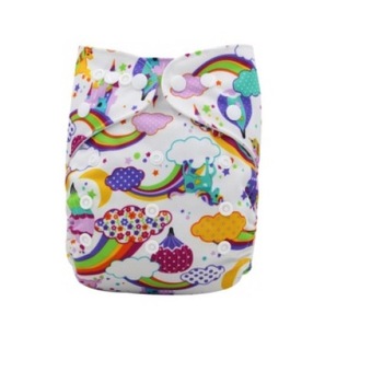 Scutec textil refolosibil bambus Alvababy Rainbow Scutec textil refolosibil bambus Alvababy Rainbow