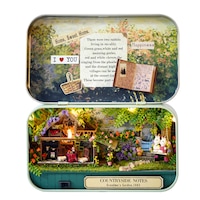 Box teatru, Cabina DIY, Casa de papusi, Din lemn, Asamblate manual, Model de vila, Cadou creativ, Culoare