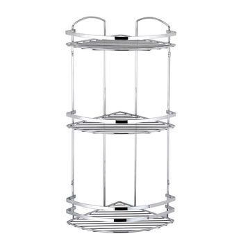 Etajera baie colt, 3 nivele, 24X24X62 Etajera baie colt, 3 nivele, 24X24X62