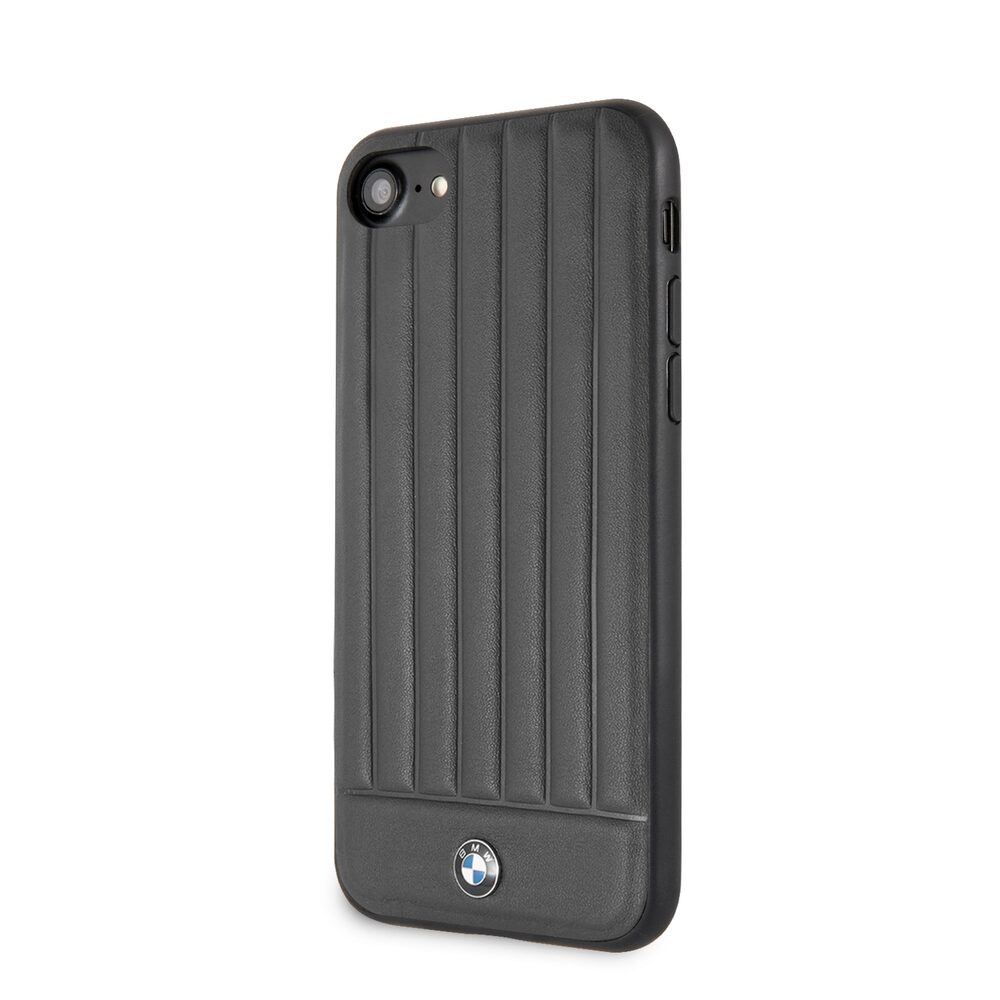 Husa BMW din Piele Naturala pentru iPhone SE 2 (2020), Signature Collection, Negru