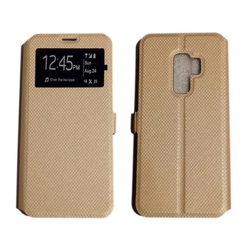 Husa de protectie pt Huawei P40 lite E , S-View, Silicon+ Piele ecologica , Auriu Husa de protectie pt Huawei P40 lite E , S-View, Silicon+ Piele ecologica , Auriu