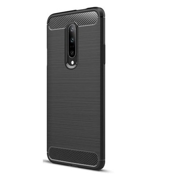 Husa de protectie Soho pentru OnePlus 7 PRO, din carbon, Negru Husa de protectie Soho pentru OnePlus 7 PRO, din carbon, Negru