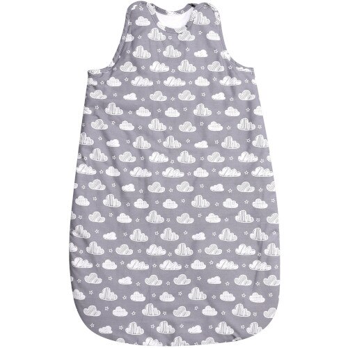 Sac Lorelli de Dormit de Vara, 100 cm, din Bumbac Ranforce cu Geanta de Transport, Colectia 2020, Clouds Grey