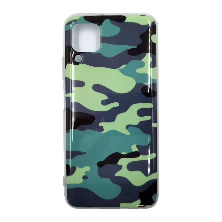 Husa Huawei P40 Lite model Camouflage, Silicon, TPU, Viceversa Verde