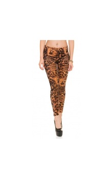Colanti model animal print,material pufos,marime s/m Colanti model animal print,material pufos,marime s/m