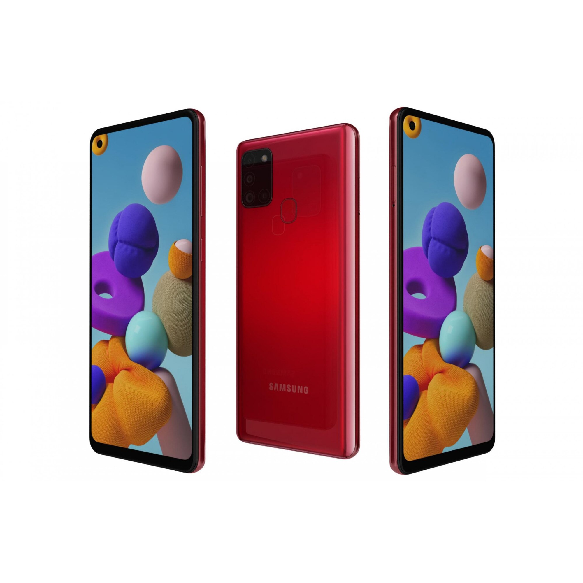 Смартфон Samsung Galaxy A21S, Dual Sim, 3GB, RAM 32GB, Red - eMAG.bg